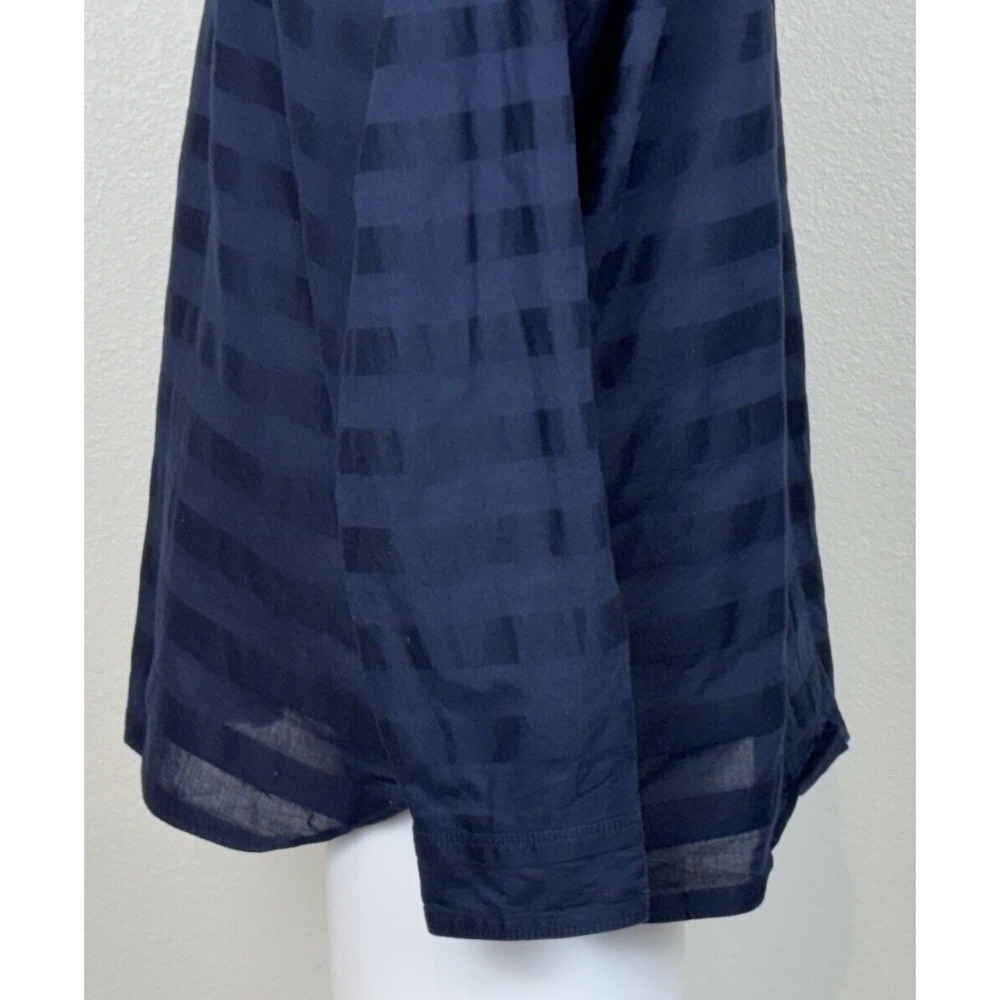 Gap Mens Vintage 2000's Navy Striped Button Up XL  Y2K Preppy Old Money Nautical - Picture 4 of 10